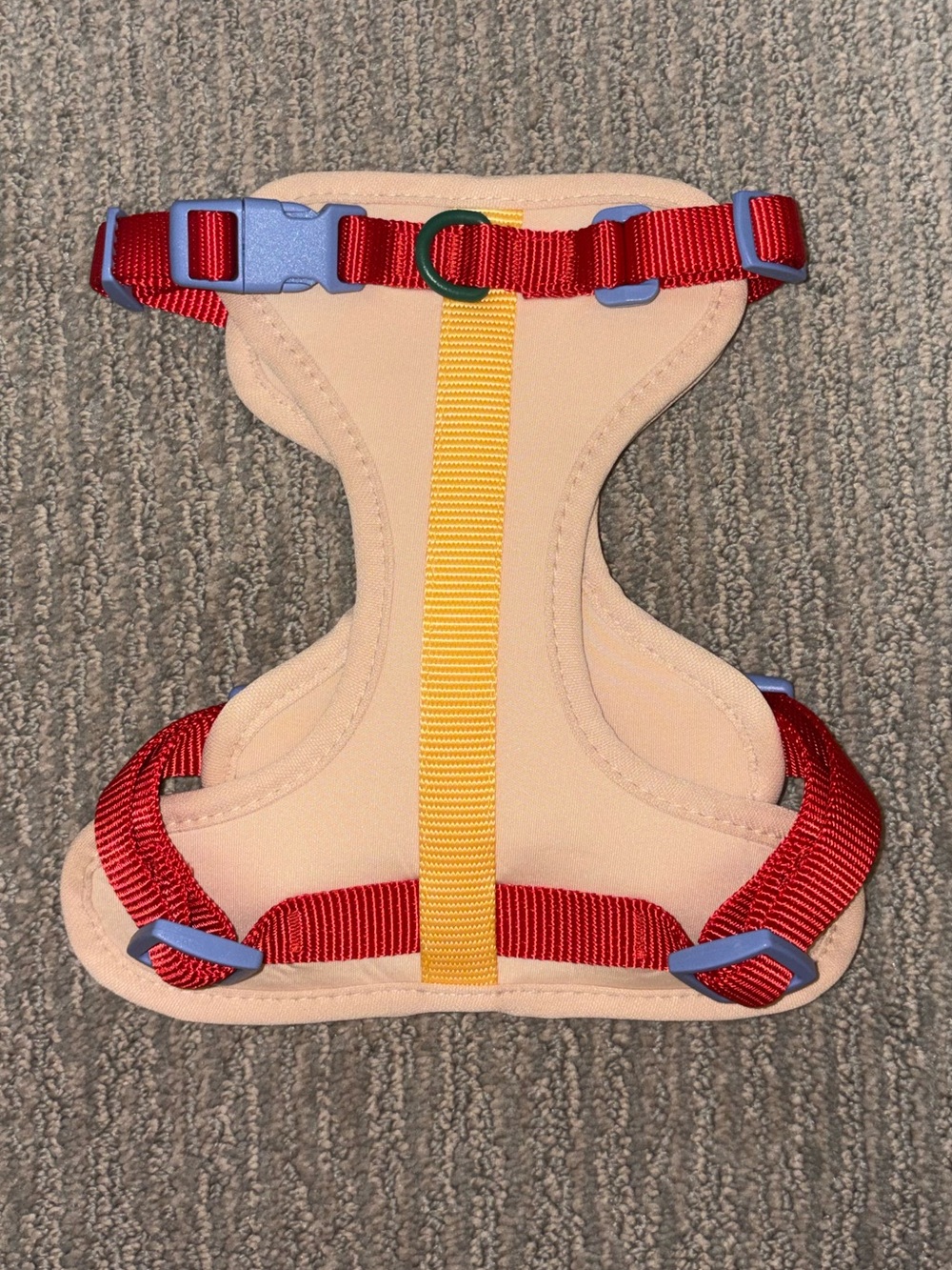 WILD ONE Cushioned Dog Harness; red, yellow, light blue, green, sand/beige